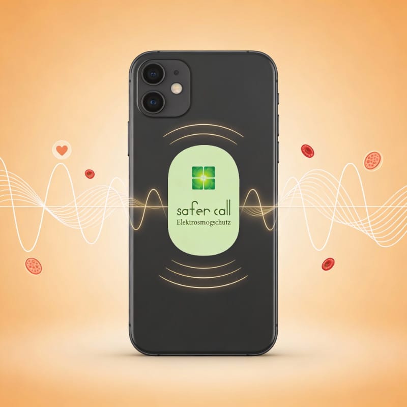 Raumvital Safer Call sticked on mobile phone